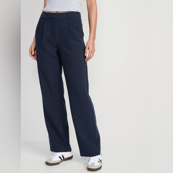 NWT Old Navy Extra High-Waisted Taylor Trousers - Navy - Picture 1 of 10